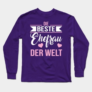 Beste ehefrau der welt (white) Long Sleeve T-Shirt